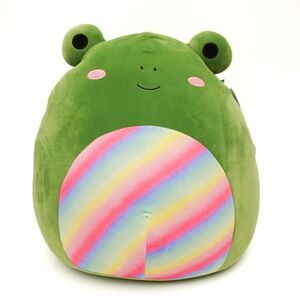 New Squishmallows Doxl Frog Green Rainbow 20 inches